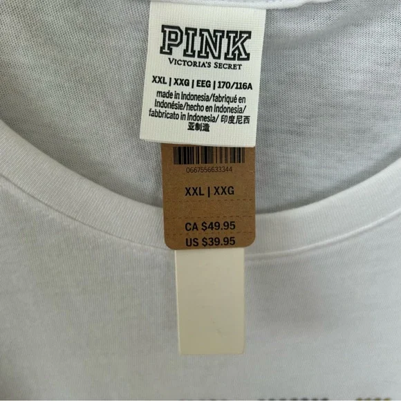 Victoria’s Secret PINK Bling T- Shirt Size XXL - Picture 3 of 4